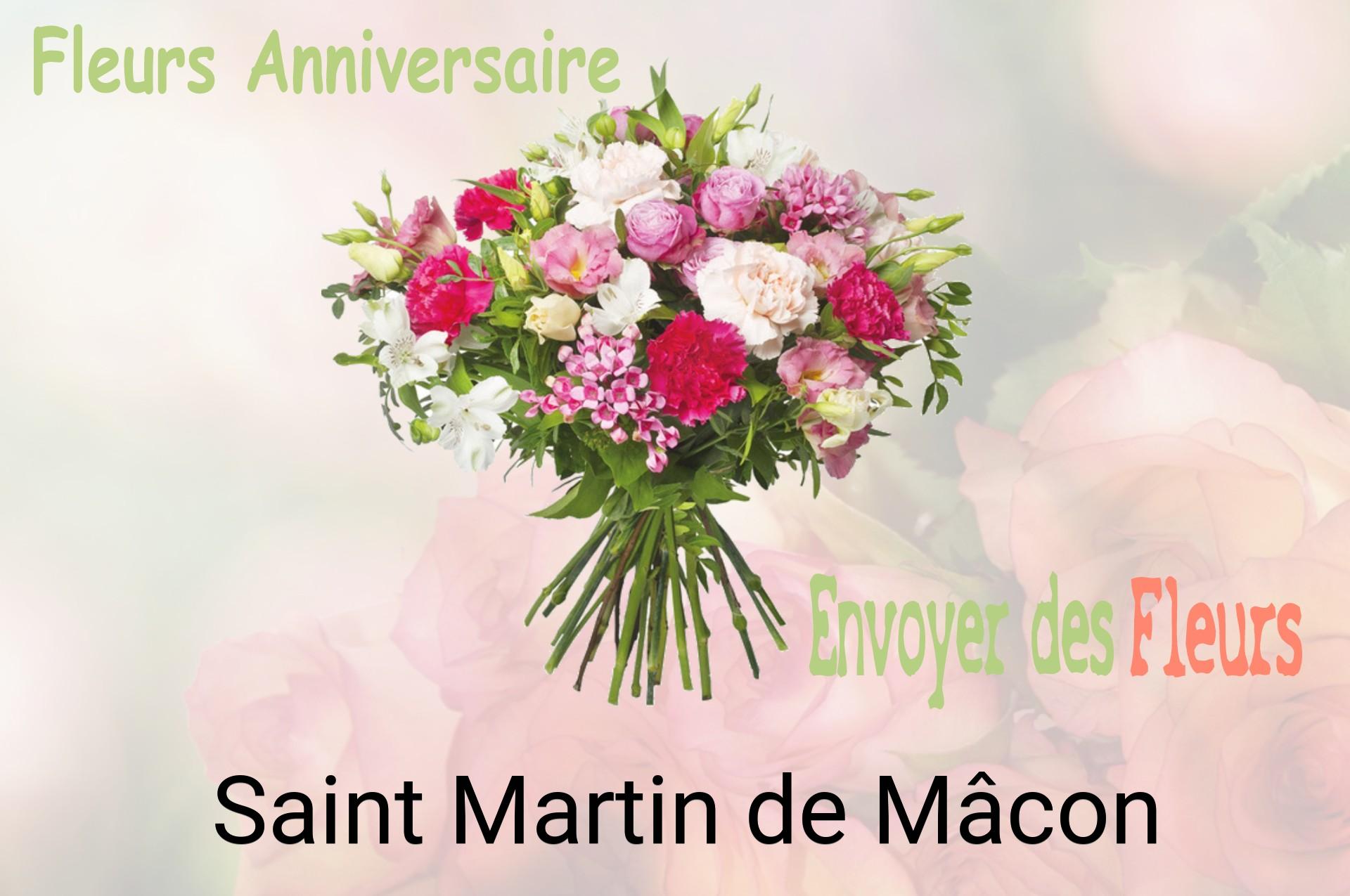Bouquet de fleurs d’anniversaire livré à Saint-Martin-de-Mâcon