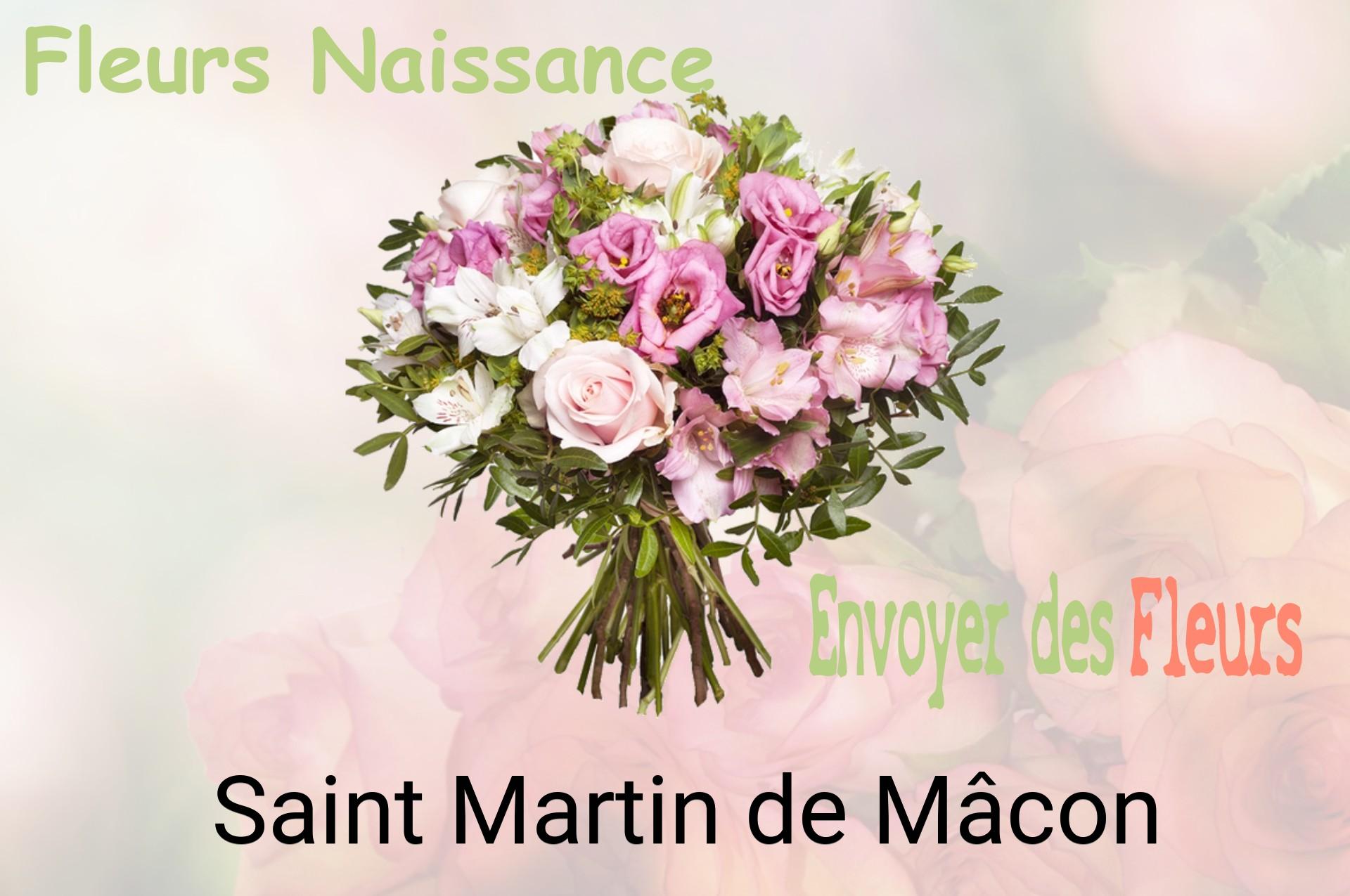 Bouquet de fleurs de naissance livré à Saint-Martin-de-Mâcon